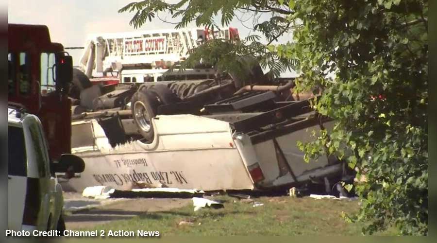 Atlanta Church Bus Crash Leaves One Dead, Dozens Injured