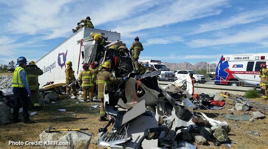 Desert Center Truck Crash